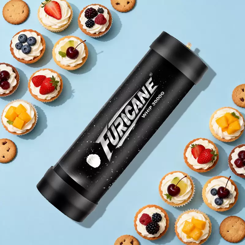 3000G 4.5L N2O Cream Charger Bulk Black - Image 2