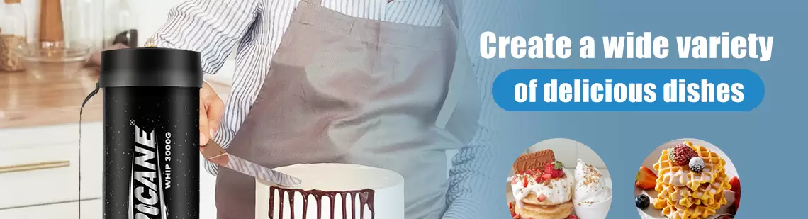 The 4.5L 3000g black bottle cream charger is designed for large-scale commercial kitchens and industrial dessert production that demand maximum efficiency and uninterrupted performance. Ultra-high capacity for continuous production Industrial-level pressure consistency Significantly reduces gas replacement frequency Designed for large kitchens and catering operations Strong, professional black bottle construction