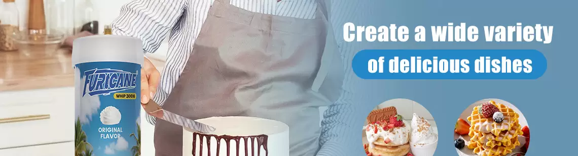 The 3000g / 4.5L cream charger is built for demanding commercial environments where reliability and output matter most. Charged with premium food-grade nitrous oxide, it provides stable pressure and consistent results throughout extended production cycles, making it ideal for large kitchens and catering operations. Large-capacity N₂O for continuous commercial use Consistent pressure and whipping performance Reduces downtime and refilling frequency Clean, professional white bottle design Ideal for large cafés, hotels, and catering companies