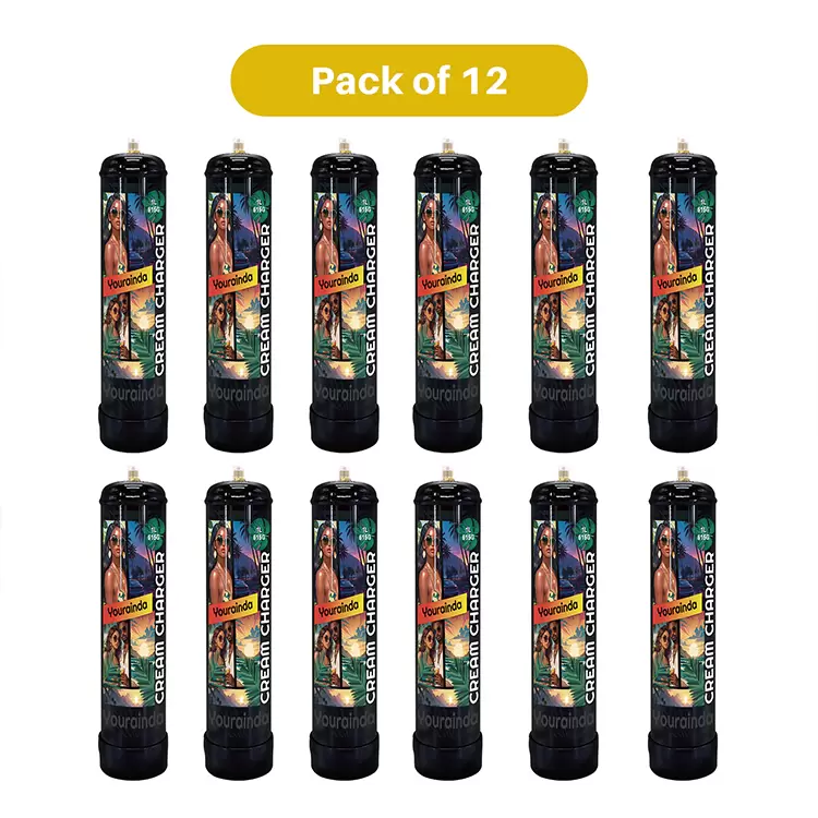 YOURAINDA 1L N2O Cream Charger Tank (615g) | Food Grade |  1-12 Pack Bundles | Free US Shipping - Image 8