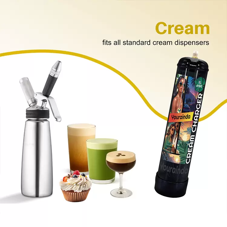 YOURAINDA 1L N2O Cream Charger Tank (615g) | Food Grade |  1-12 Pack Bundles | Free US Shipping - Image 7